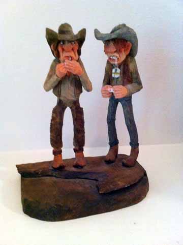 Two Cowboys Smoking